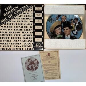 The Golden Age of Cinema Collector Plate Gigi 1978 MGM With Box & COA